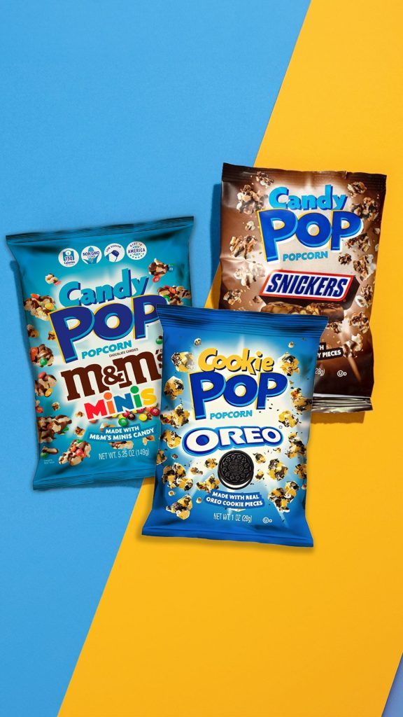 Candy Cookie Pop Corn: Oreo, Snickers, M&M, Twix